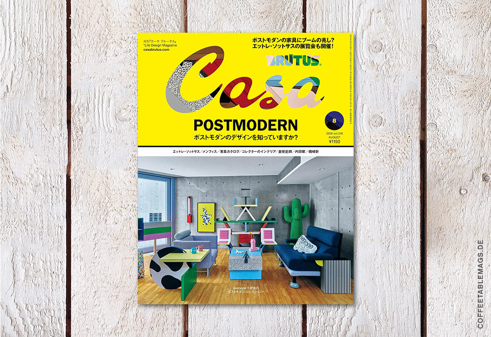 Casa Brutus – Number 316: Postmodern, cover, japanese design magazine