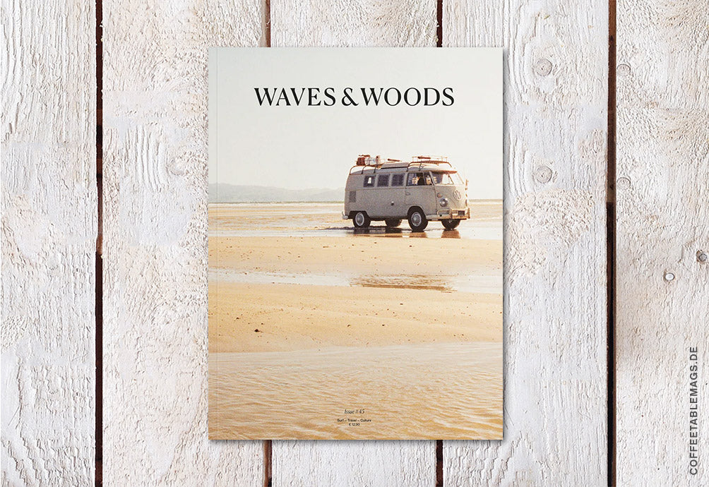 Waves & Woods – Issue 45, cover, surfing, outdoor and travel