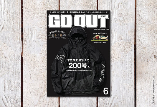 GO OUT – Volume 200: Still Wanting More, Issue 200, cover, japanes outdoor fashion magazine