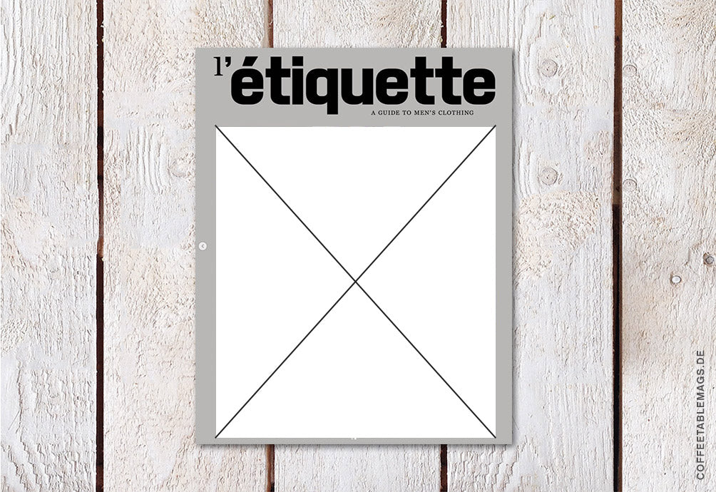 L’étiquette Men –  Issue 16: Spring/Summer 16 (UK Version), cover, men’s fashion magazine