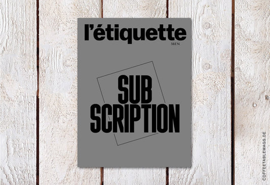L’étiquette Men –  Subscription – Cover