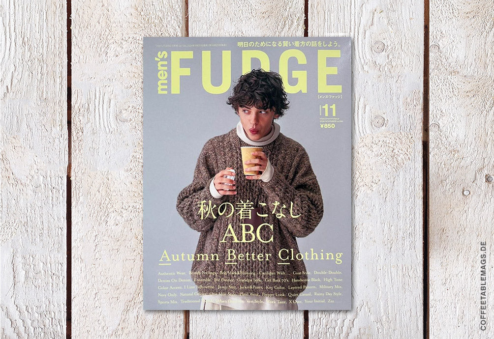 men’s FUDGE – Volume 166: The ABCs of Autumn Fashion – Cover