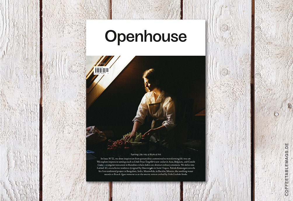 Openhouse Magazine – Issue 22: Turnin Life into a Work of Art – Cover 03