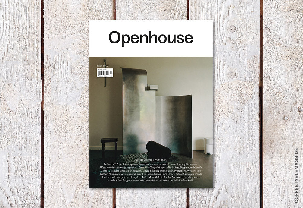 Openhouse Magazine – Issue 22: Turnin Life into a Work of Art – Cover 04